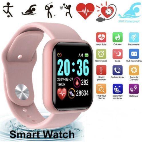 Smart watch D20 - montre intelligente sport étanche - Rose