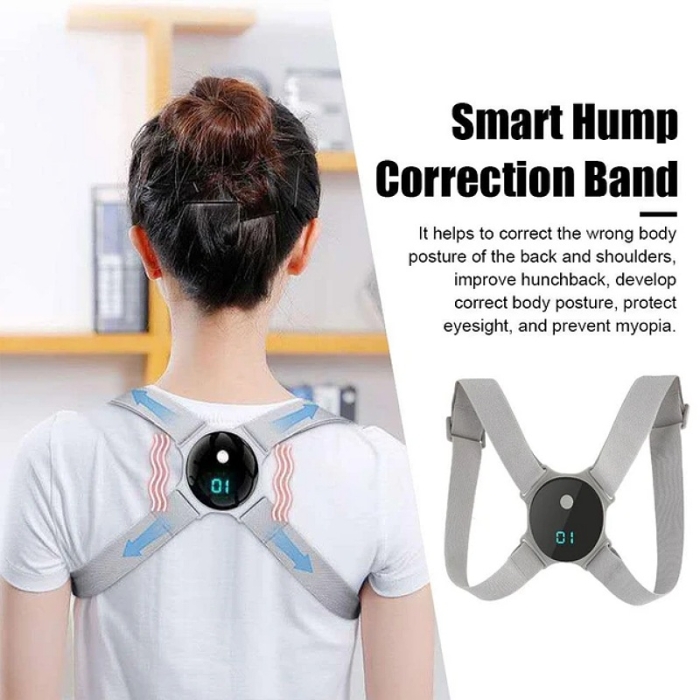 Corset Électronique Avec Vibration et Correcteur de Posture Orthopédique pour Adultes Et Enfants