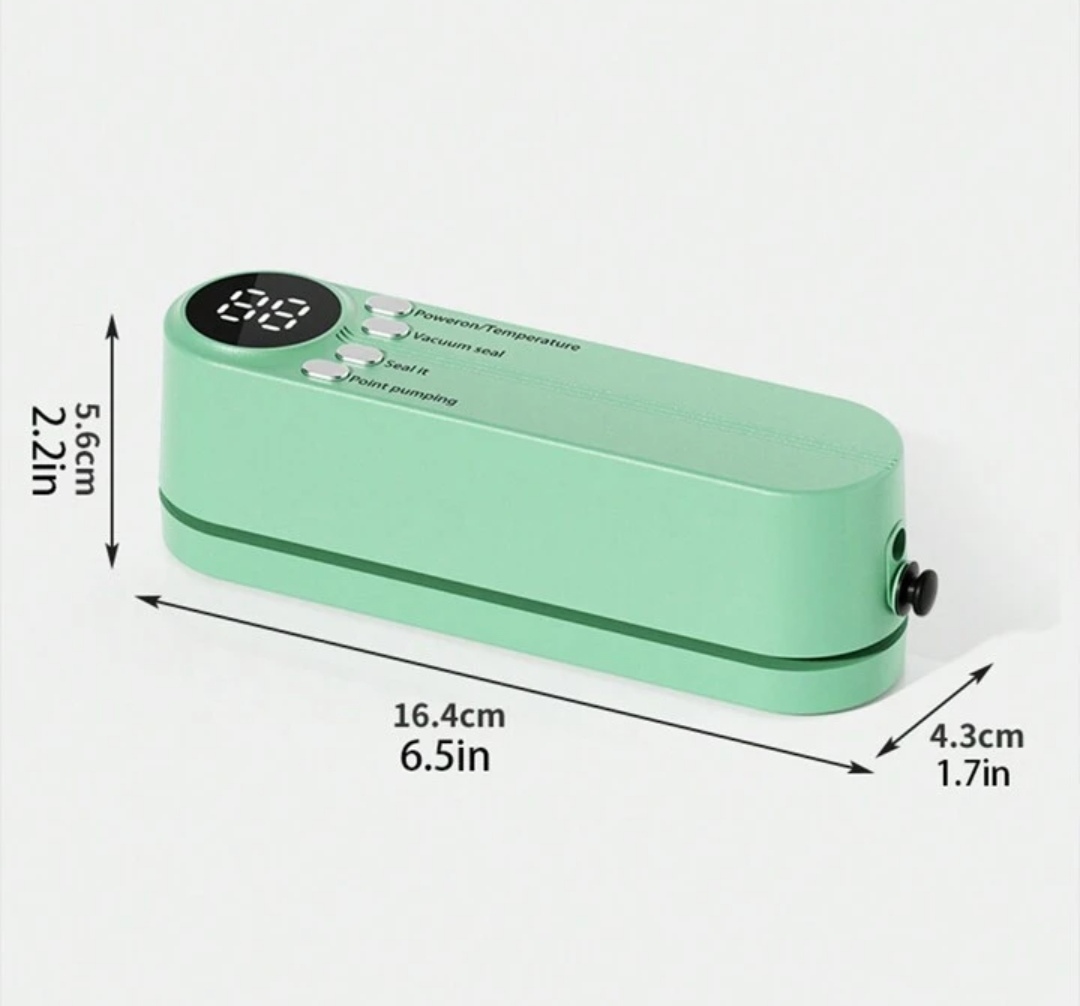 Machine D'emballage Alimentaire en Plastique Portable Pour La Maison - Décharge d'air - Rechargeable