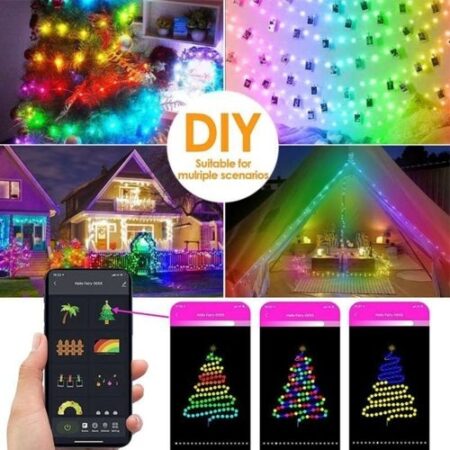 LED Guirlande lumineuse Bluetooth – USB – App Control RGB – 5 Mètres + Télécommande