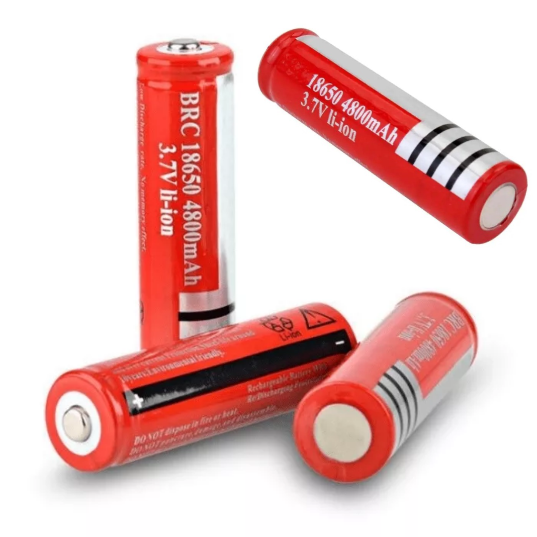 Lot de 4 Piles Rechargeable - Batterie Lithium - 18650V - 3,7MAh - BRC 4200 - Eddy-ion - 24 18650