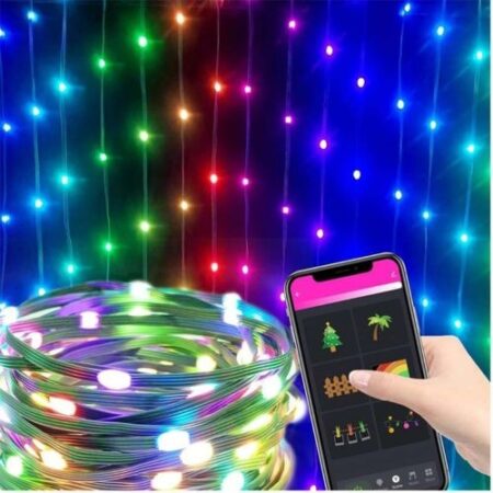 LED Guirlande lumineuse Bluetooth – USB – App Control RGB – 5 Mètres + Télécommande