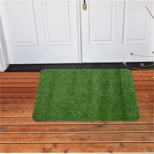 Paillasson Pour Porte D’entrée – Tapis de Gazon Artificiel – Lavable