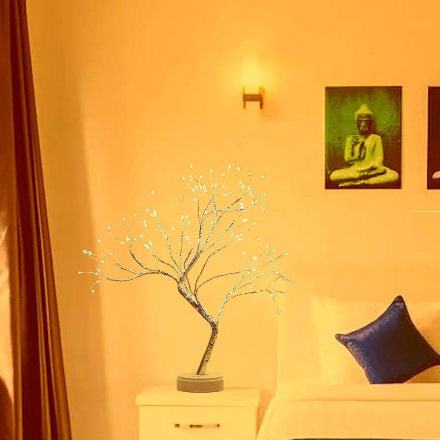 Lampe De Table Arbre Artificiel Avec Branches Réglables - Led 