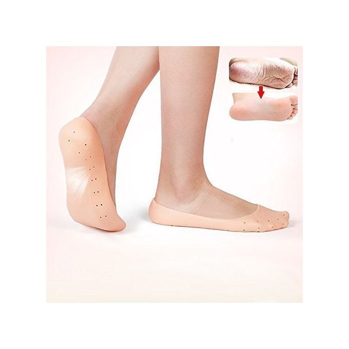 Chaussette Anti-Dérapante - Silicone - Beige