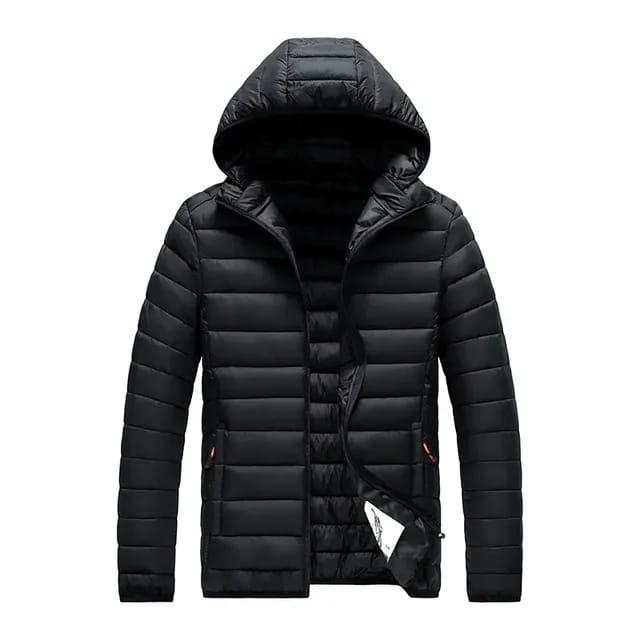 Veste à Capuche Imperméable Noir  Pour Homme 