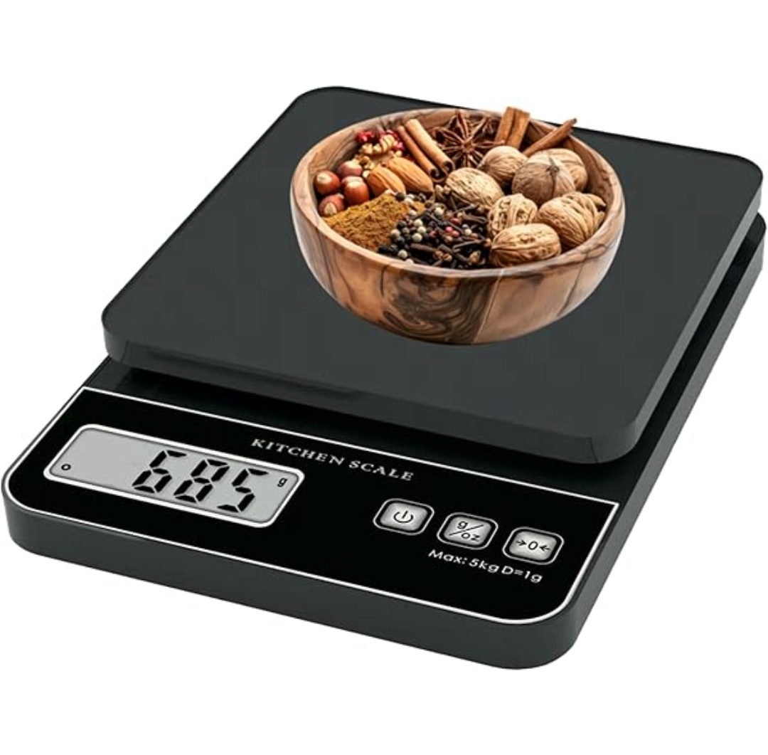 Balance de Cuisine Numérique – Balance Précise de 5 kg/1G Pour Expresso et Aliments – Avec Écran LCD