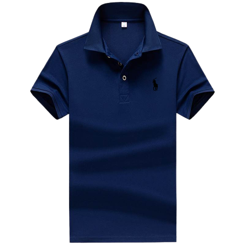 T-shirt Bleu Polo Pour Homme