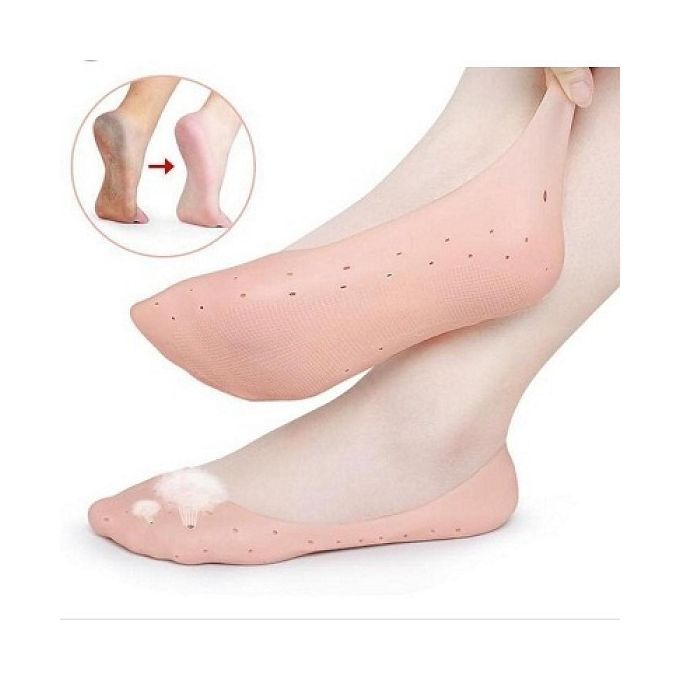 Chaussette Anti-Dérapante - Silicone - Beige