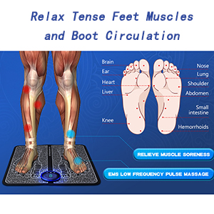 Tapis de massage des pieds-points d'acupuncture bioélectrique soulage la douleur