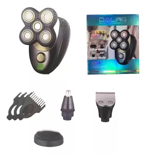 Rasoir Électrique Homme - 5 en 1 - Rechargeable - 4D à Cinq Têtes Flottantes