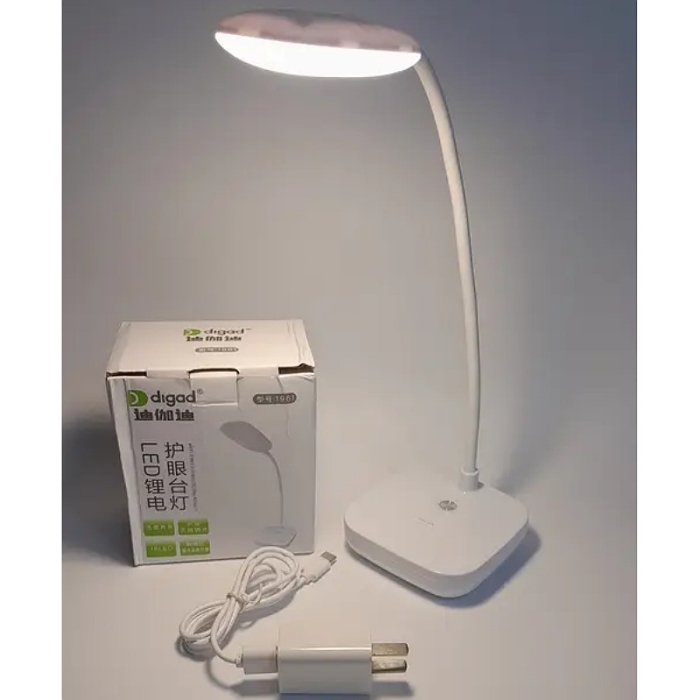 Lampe De Bureau Flexible - USB Power - Support De Téléphone - 3 Modes d'éclairage - Blanc