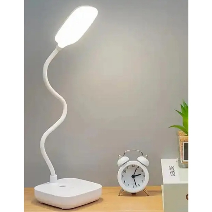 Lampe De Bureau Flexible - USB Power - Support De Téléphone - 3 Modes d'éclairage - Blanc