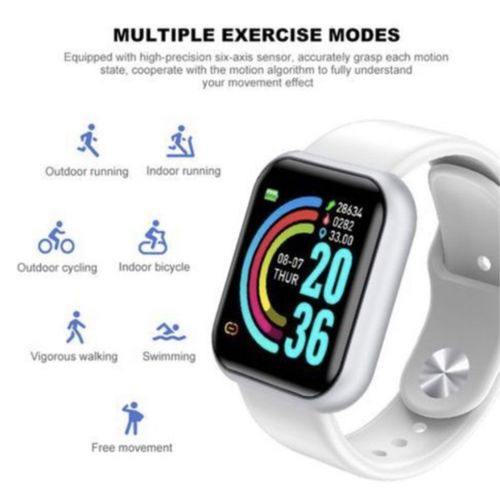 Smart watch D20 - montre intelligente sport étanche - Blanc