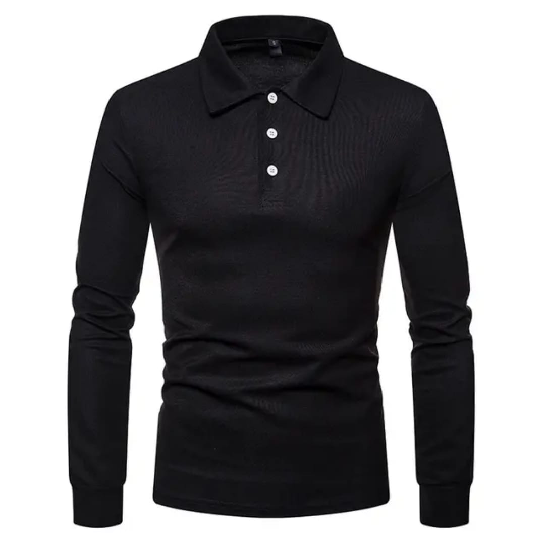 Polo pour Homme à Manches Longues