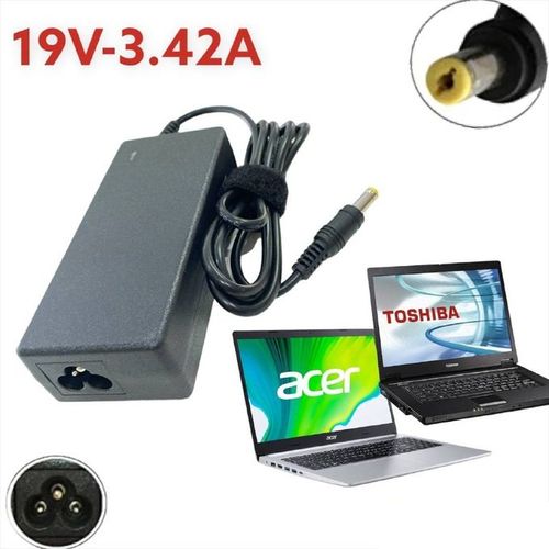 Chargeur adaptable pour Pc portable Acer / Toshiba - 19V 3.42A