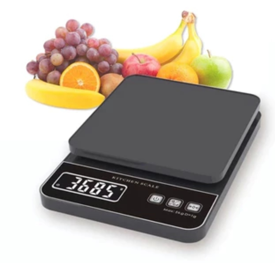 Balance de Cuisine Numérique – Balance Précise de 5 kg/1G Pour Expresso et Aliments – Avec Écran LCD