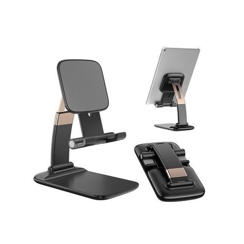 Support Téléphone & Tablette Pliable Flexible - Noir