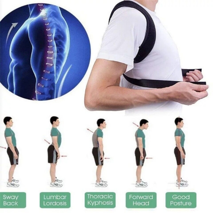 Correcteur De Posture Confortable – Ajustable Pour Hommes Et Femmes