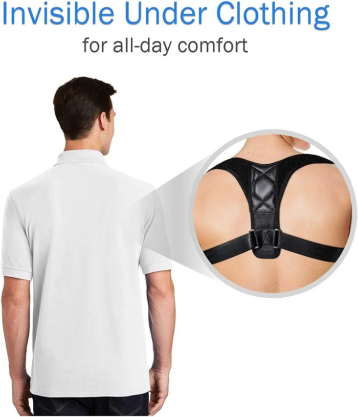 Correcteur De Posture Confortable – Ajustable Pour Hommes Et Femmes