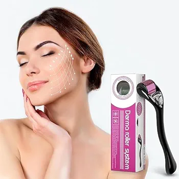 Derma Roller Pour La Croissance Des Cheveux 0,5 Mm Avec Aiguilles En Titane – Active Les Follicules Pileux Pour La Perte et L’épaisseur Des Cheveux – 