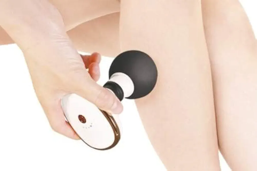 Mini Masseur Portable – Masseur Corporel Personnel – Pour Soulager la Douleur et Détendre Les Tissus Profonds – Blanc