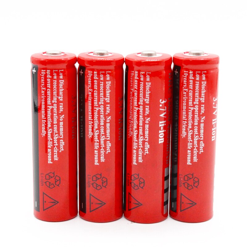 Lot de 4 Piles Rechargeable - Batterie Lithium - 18650V - 3,7MAh - BRC 4200 - Eddy-ion - 24 18650