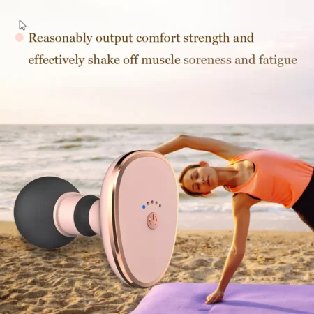 Mini Masseur Portable – Masseur Corporel Personnel – Pour Soulager la Douleur et Détendre Les Tissus Profonds – Rose