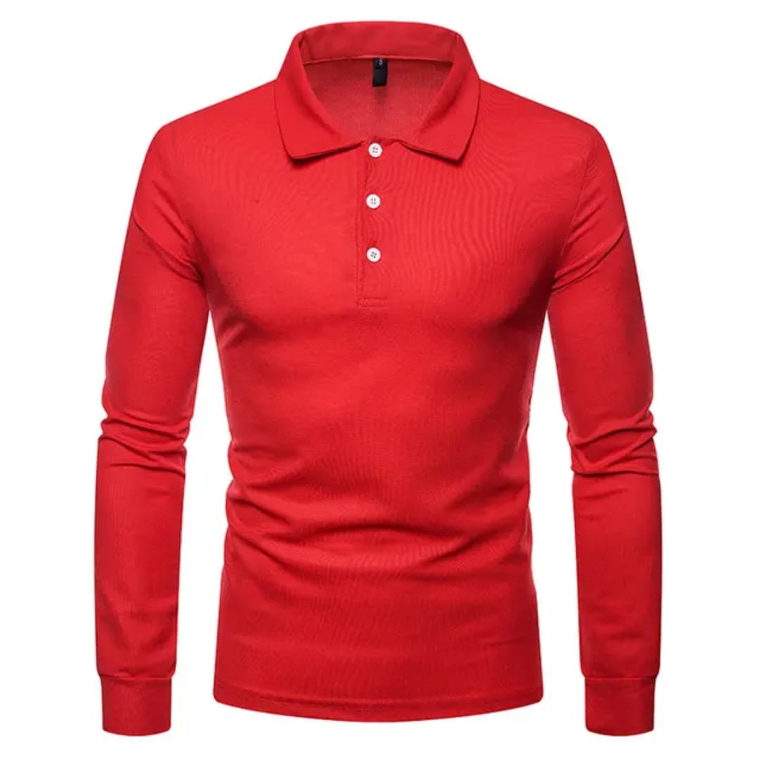 Polo pour Homme à Manches Longues