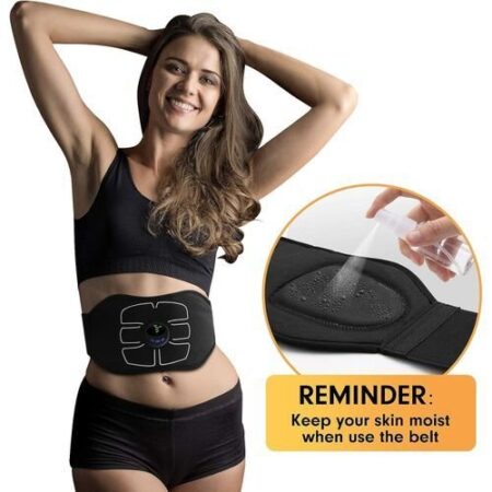 Ceinture De Tonification Abdominale EMS – Portable – Vibration Électrique