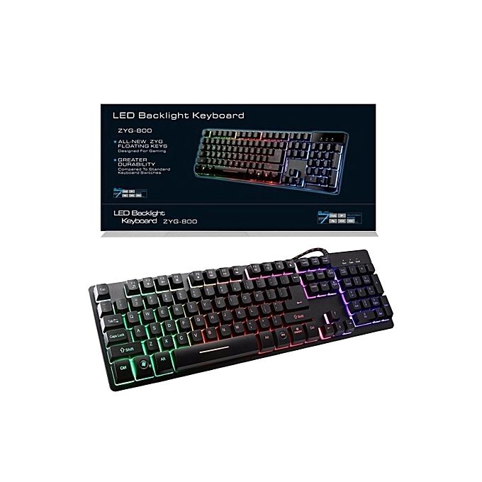 	 LED Backlight - Gaming Keyboard - Noir