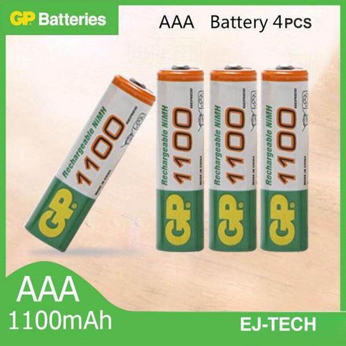 Lot De 4 Piles Rechargeables Ni-MH  - AAA 1,2 V - 1100 mAh