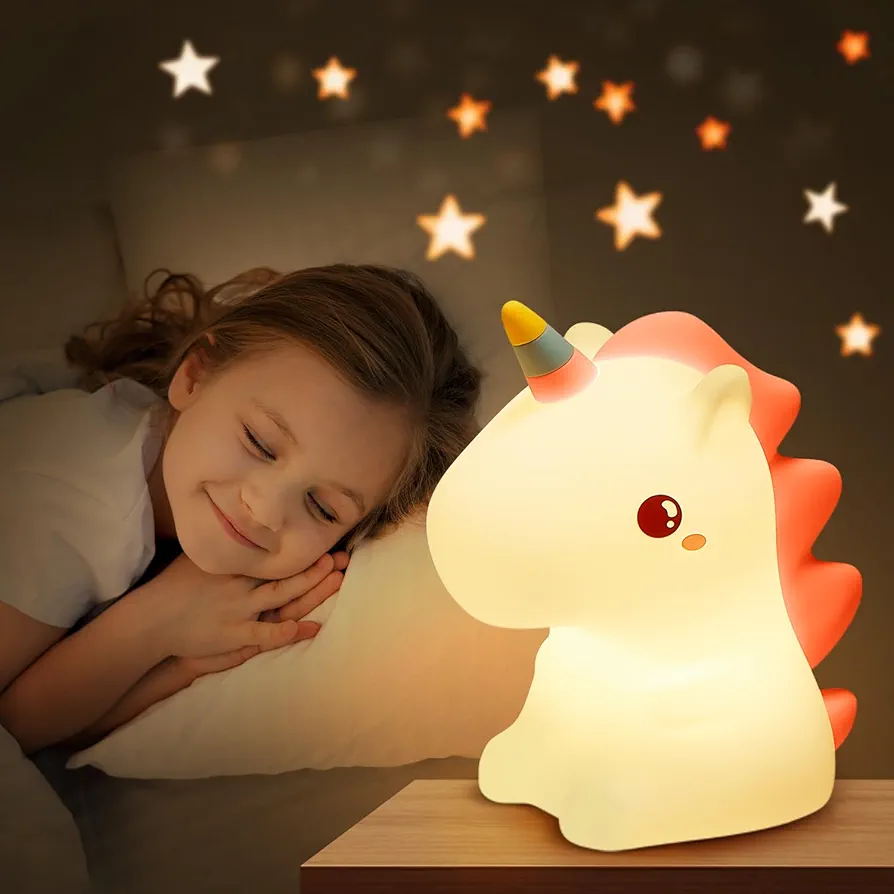 Veilleuse LED – Forme Nuage en Silicone – Tactile – Changement De Couleur – Rechargeable