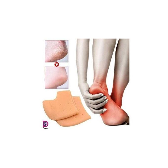 Paire Chaussettes - Anti-Dérapant - Silicone - Beige