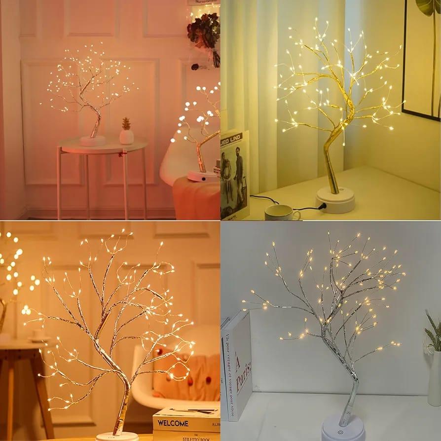 Lampe De Table Arbre Artificiel Avec Branches Réglables - Led 