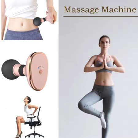 Mini Masseur Portable – Masseur Corporel Personnel – Pour Soulager la Douleur et Détendre Les Tissus Profonds – Rose