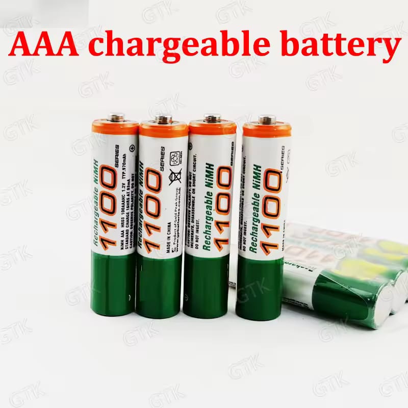 Lot De 4 Piles Rechargeables Ni-MH  - AAA 1,2 V - 1100 mAh