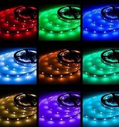 Kit Ruban LED RGB – Étanche – 16 Couleurs – 4 Modes – 5 Mètres – Télécommande