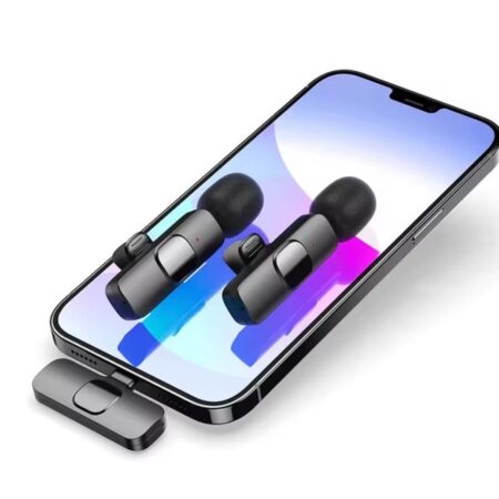 Microphone Sans Fil K8 à Réduction De Bruit Pour Téléphone – USB-C – Pour Vidéos Fixes Streaming en Direct et Vlogging