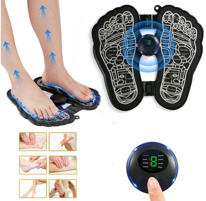 Masseur De Pieds Électrique – Stimulateur Musculaire Portable et Pliable