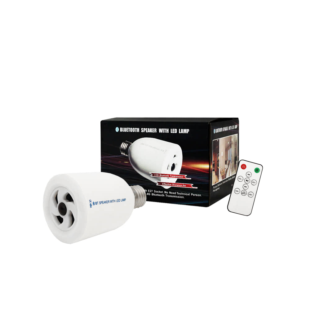 Ampoule LED Haut Parleur Bluetooth Avec Télécommande BL-LED