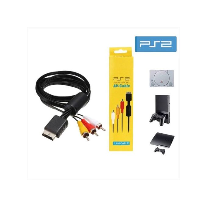 Câble Audio Video - AV RCA - PS2 - Longeur 1.8M