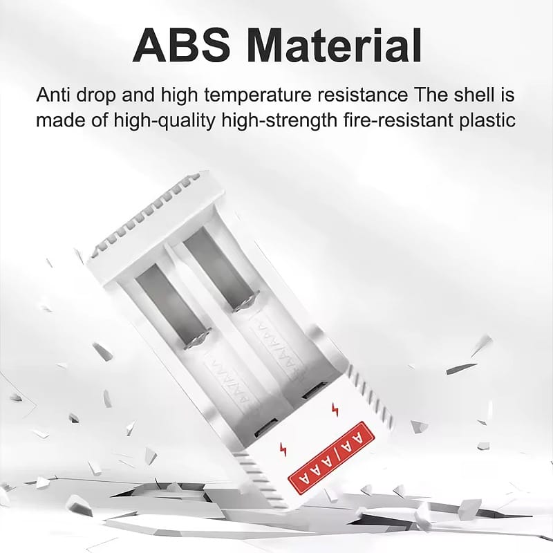 Chargeur de batterie à 2 Emplacements-AA/AAA - USB - Pour NI-Lead/NI-CD AA AAA 1.2V - Adaptateur De Charge Autonome - Rechargeable