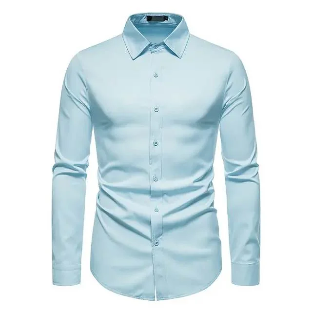 Chemise Homme  Bleu Super Slim