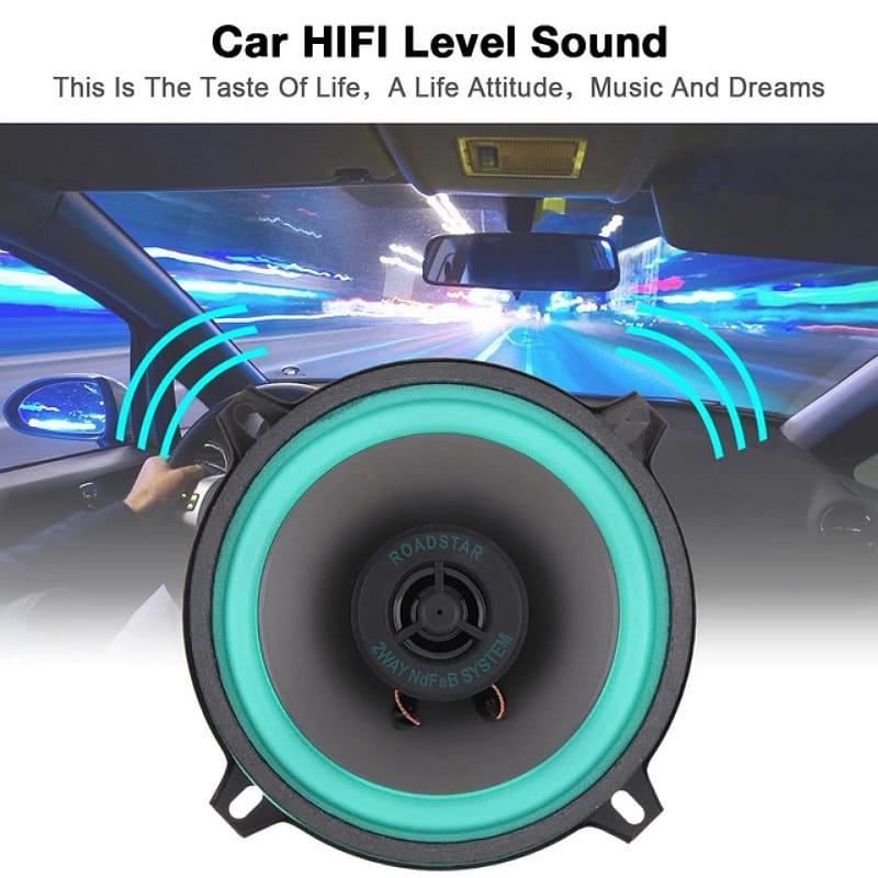 Caisson De Basses Universel De Haute Qualité – HiFi Car Coaxial – Universal Car Audio – 13cm